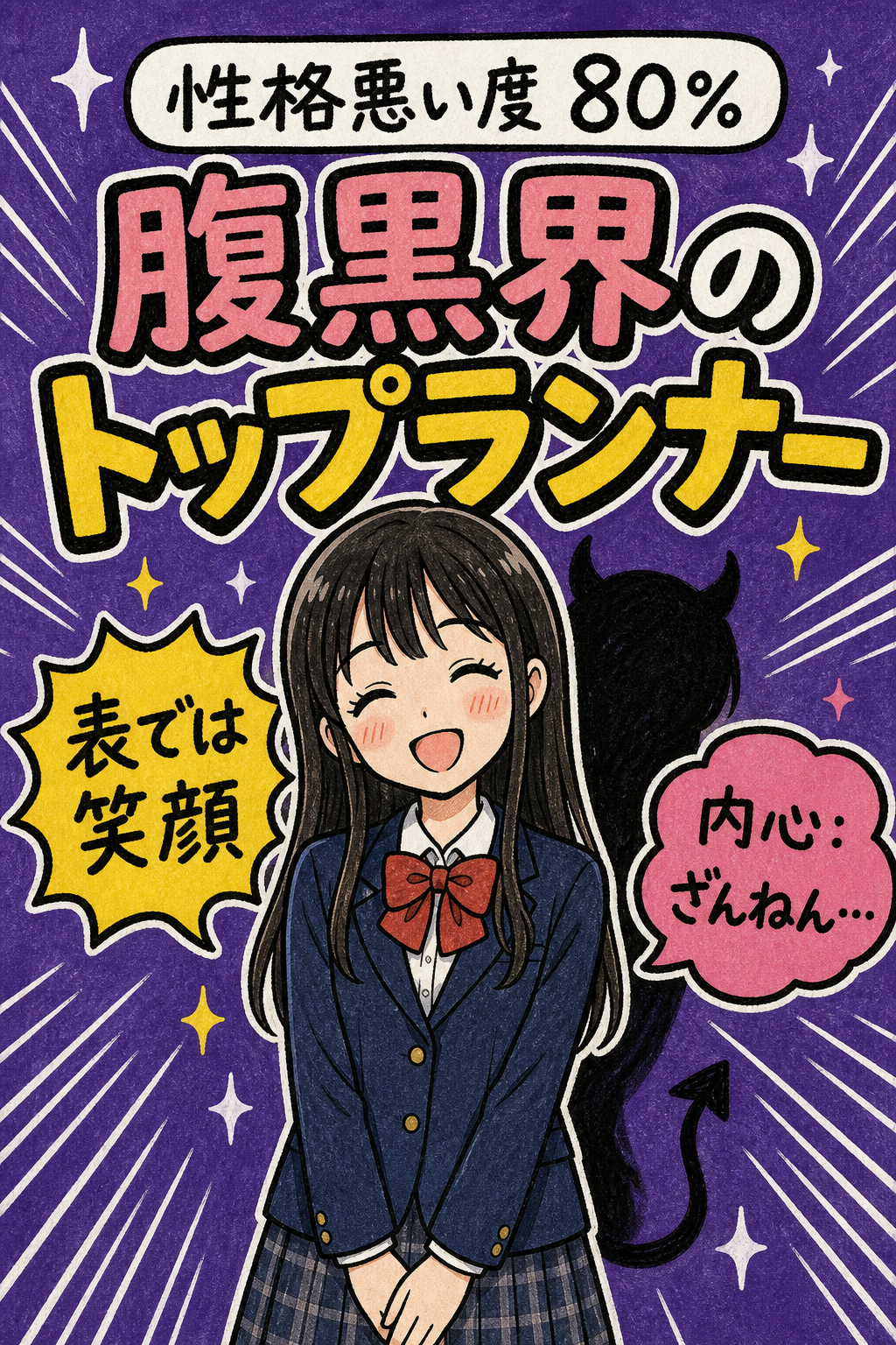 腹黒界のトップランナーの診断結果イメージ